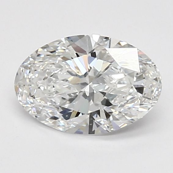1.03 Carat Oval Lab Diamond with  Cut Diamond in 14KT  view 1
