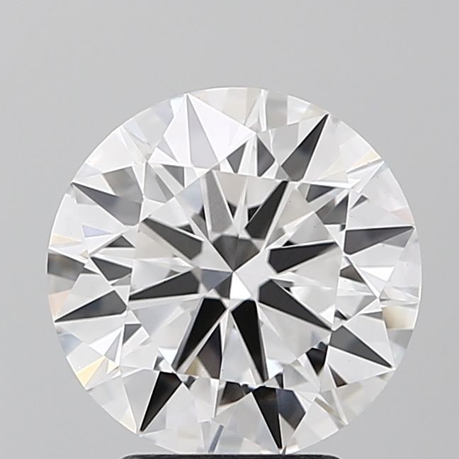 3.05 Carat Round Lab Diamond with  Cut Diamond in 14KT  view 1

