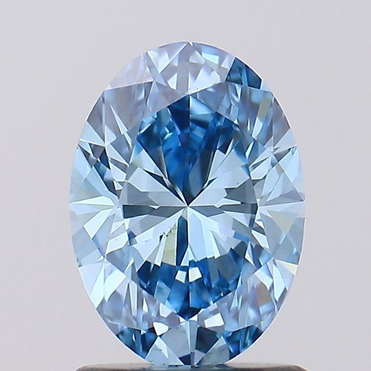 1.13 Carat Oval Lab Diamond with  Cut Diamond in 14KT  view 1

