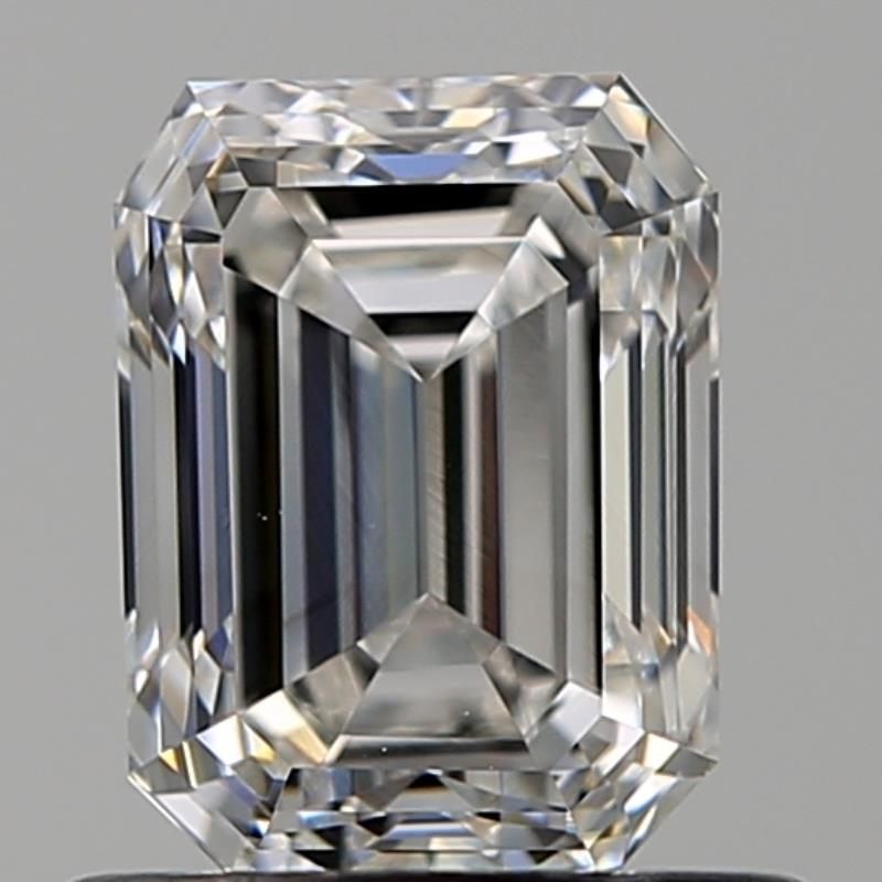 0.8 Carat Emerald Natural Diamond with  Cut Diamond in 14KT  view 1
