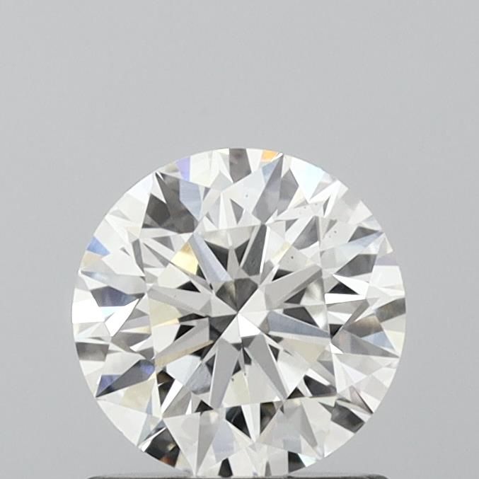 1.01 Carat Round Lab Diamond with  Cut Diamond in 14KT  view 1

