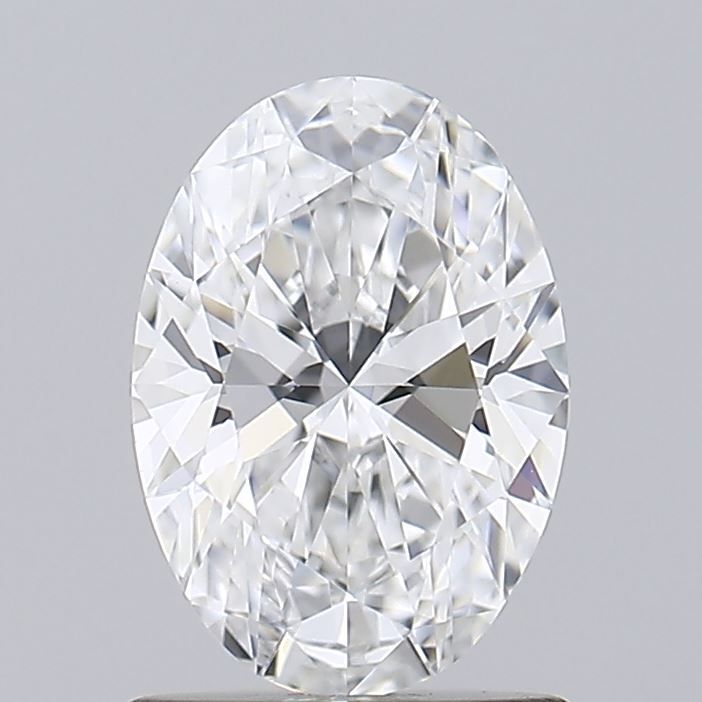 1.03 Carat Oval Lab Diamond with  Cut Diamond in 14KT  view 1
