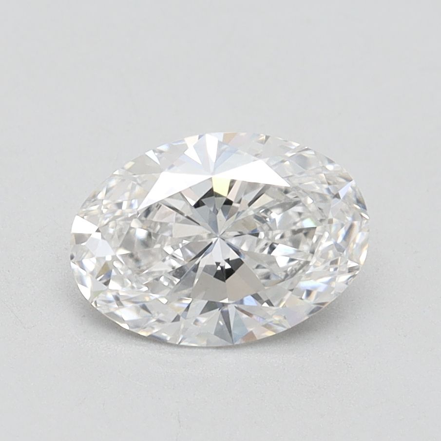 1.12 Carat Oval Lab Diamond with  Cut Diamond in 14KT  view 1
