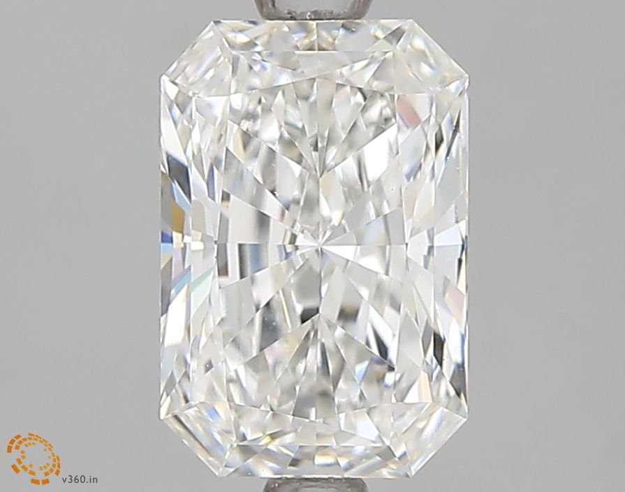 1.55 Carat Radiant Lab Diamond with  Cut Diamond in 14KT  view 1
