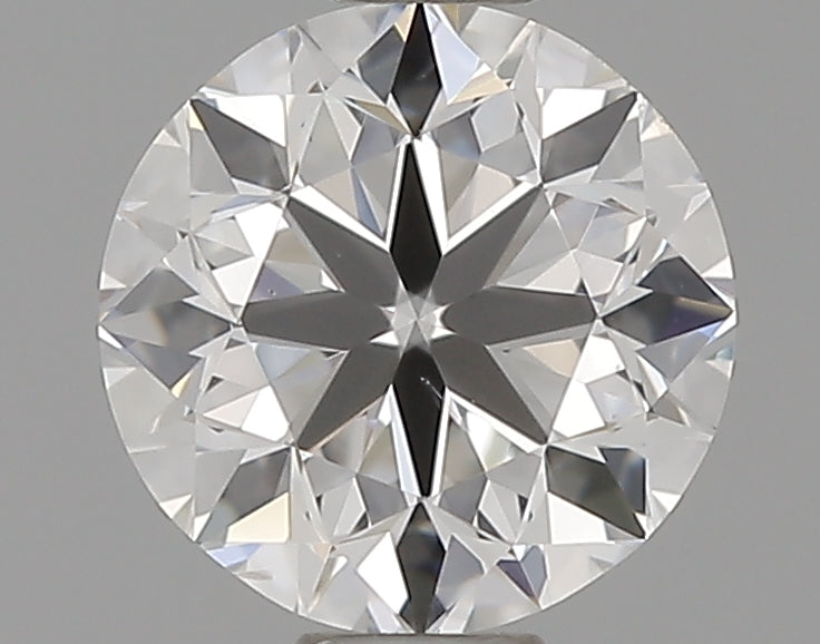 0.5 Carat Round Natural Diamond with  Cut Diamond in 14KT  view 1
