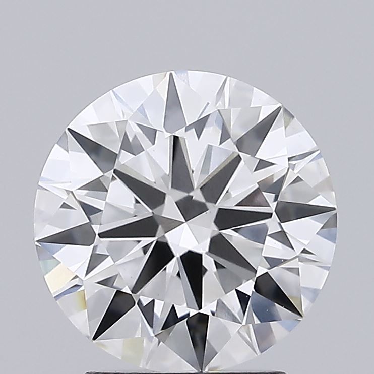 2.42 Carat Round Lab Diamond with  Cut Diamond in 14KT  view 1
