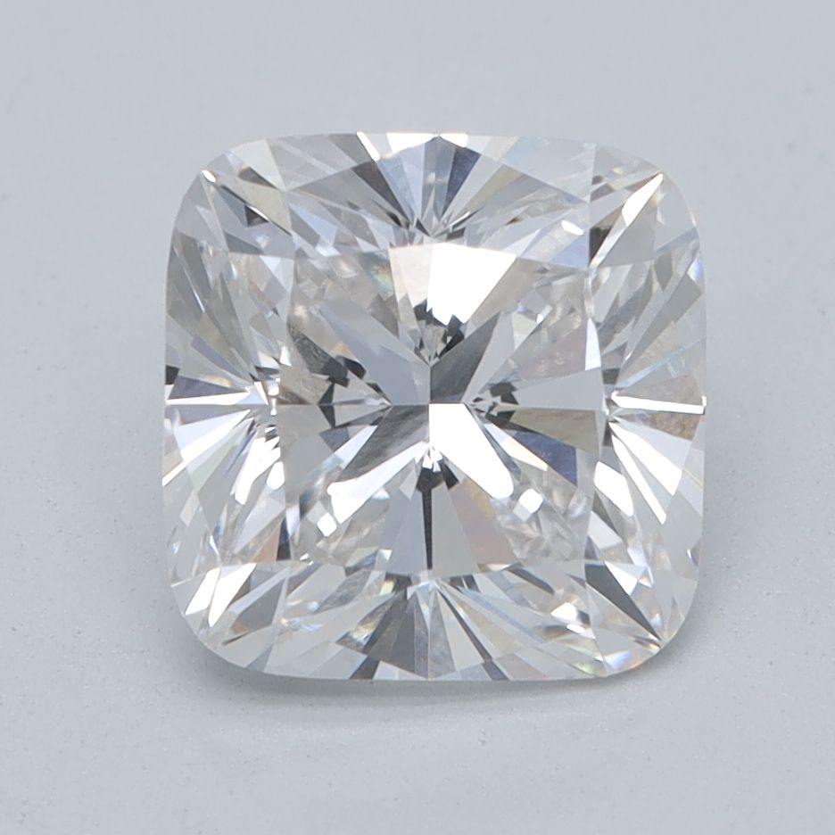 1.52 Carat Cushion Lab Diamond with  Cut Diamond in 14KT  view 1
