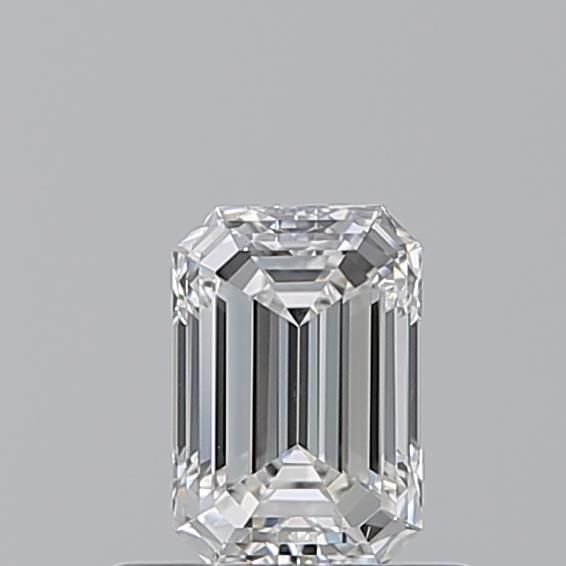 0.5 Carat Emerald Natural Diamond with  Cut Diamond in 14KT  view 1
