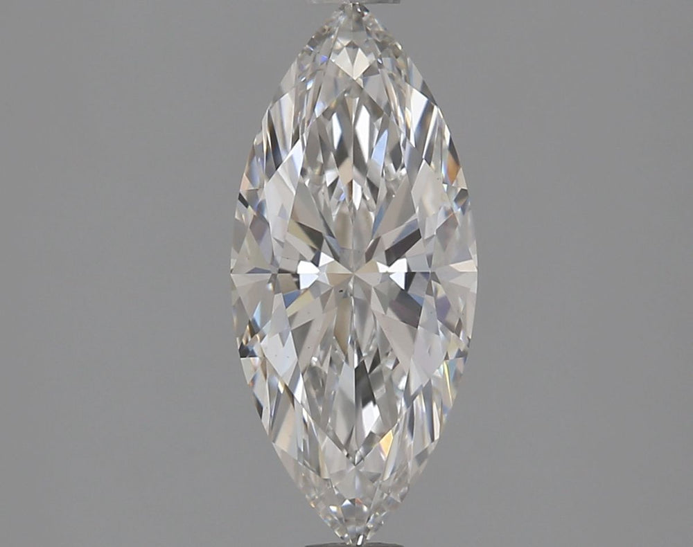 1.35 Carat Marquise Lab Diamond with  Cut Diamond in 14KT  view 1
