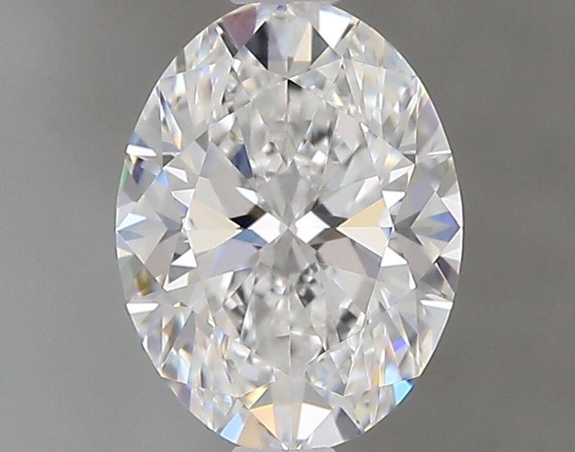 0.7 Carat Oval Natural Diamond with  Cut Diamond in 14KT  view 1
