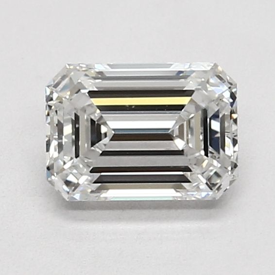 1.08 Carat Emerald Lab Diamond with  Cut Diamond in 14KT  view 1
