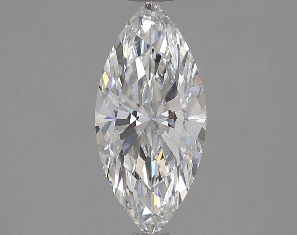 1.25 Carat Marquise Lab Diamond with  Cut Diamond in 14KT  view 1
