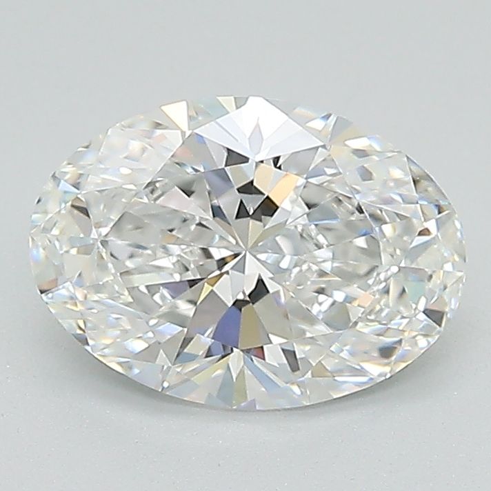 1.4 Carat Oval Lab Diamond with  Cut Diamond in 14KT  view 1
