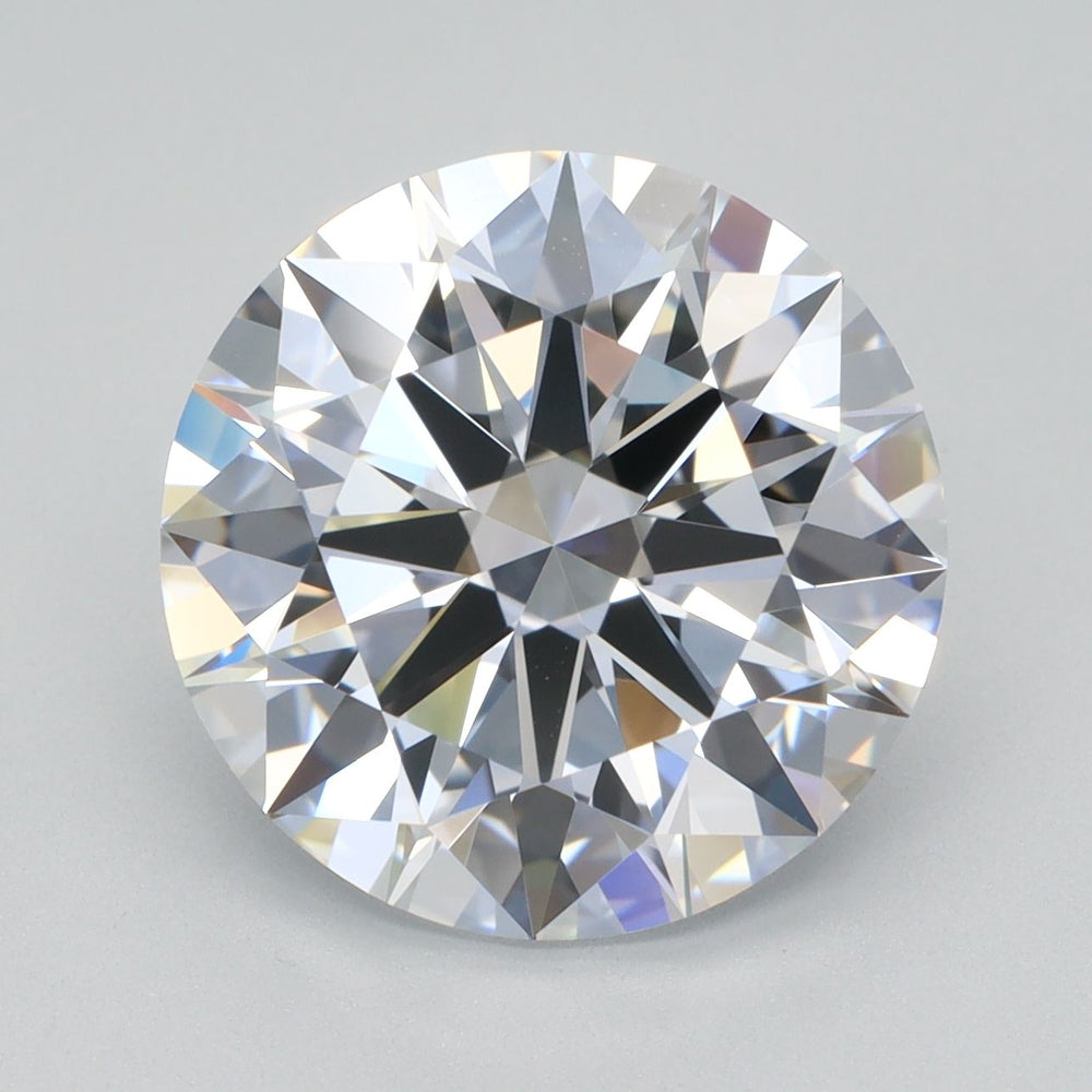 4.0 Carat Round Lab Diamond with  Cut Diamond in 14KT  view 1
