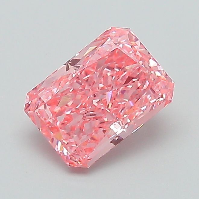 0.86 Carat Radiant Lab Diamond with  Cut Diamond in 14KT  view 1

