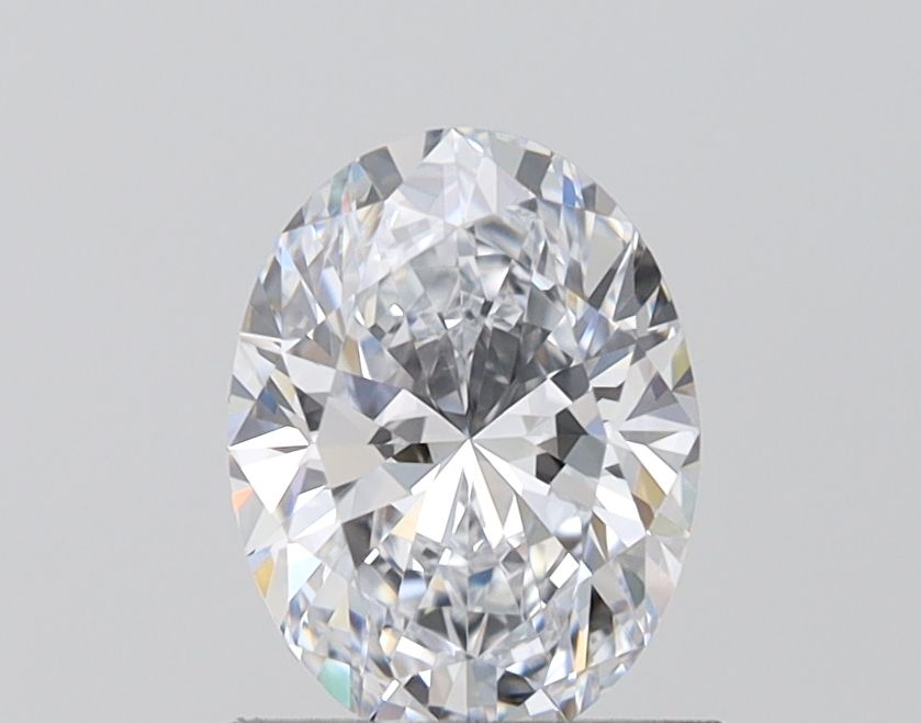 1.24 Carat Oval Lab Diamond with  Cut Diamond in 14KT  view 1
