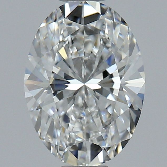 1.0 Carat Oval Natural Diamond with  Cut Diamond in 14KT  view 1
