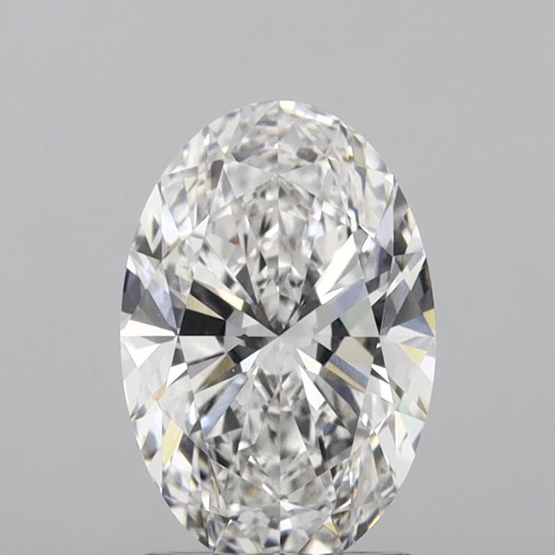 2.0 Carat Oval Lab Diamond with  Cut Diamond in 14KT  view 1
