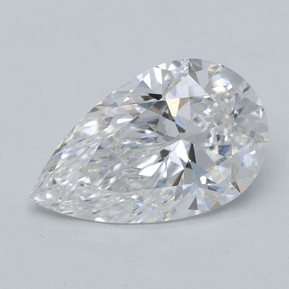 1.48 Carat Pear Lab Diamond with  Cut Diamond in 14KT  view 1
