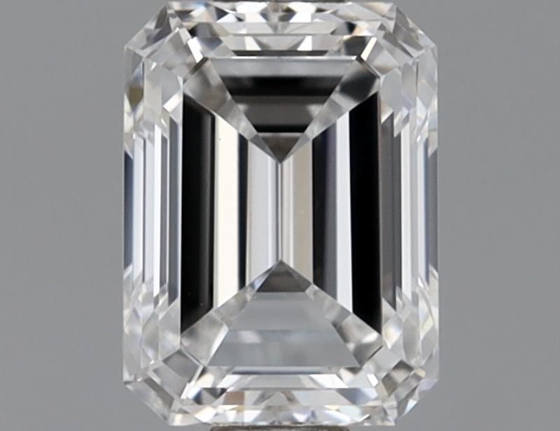 0.8 Carat Emerald Natural Diamond with  Cut Diamond in 14KT  view 1
