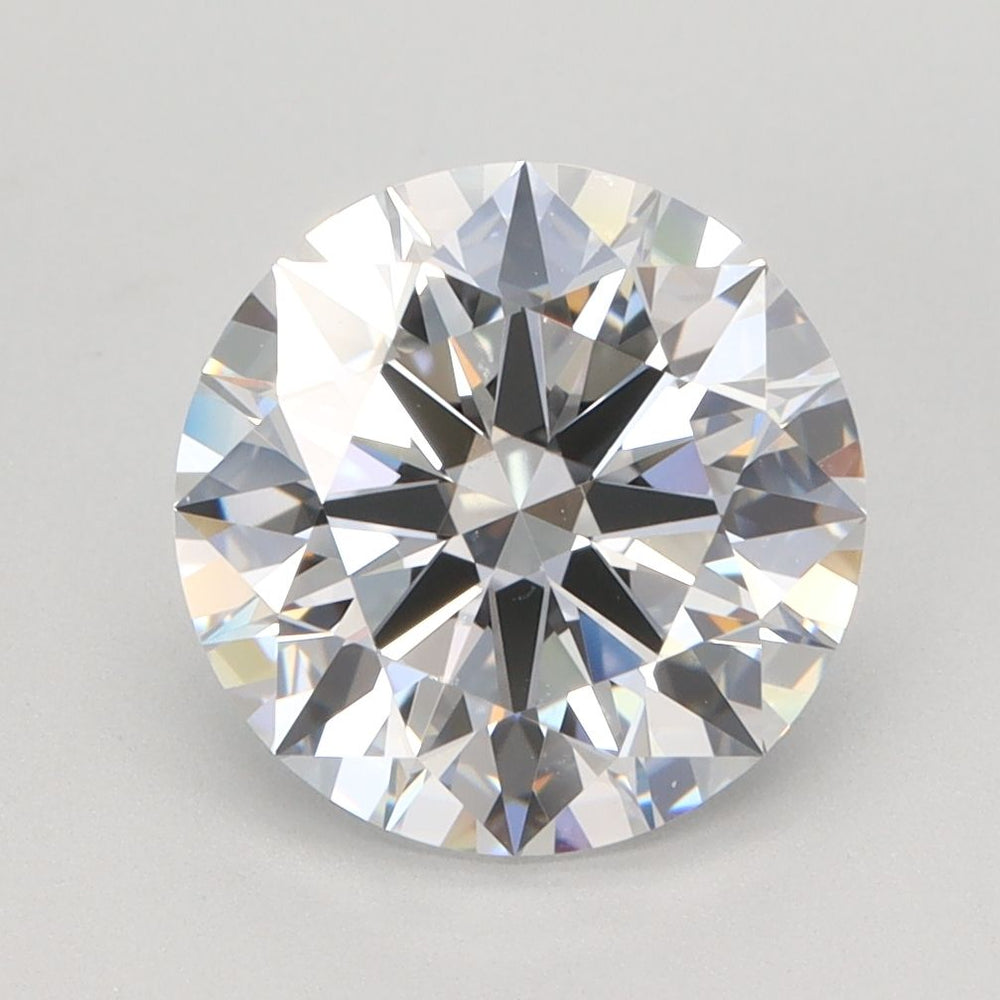 2.81 Carat Round Lab Diamond with  Cut Diamond in 14KT  view 1
