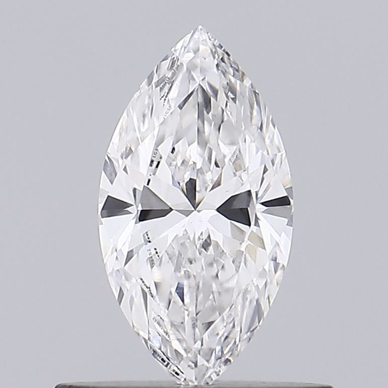 0.43 Carat Marquise Lab Diamond with  Cut Diamond in 14KT  view 1
