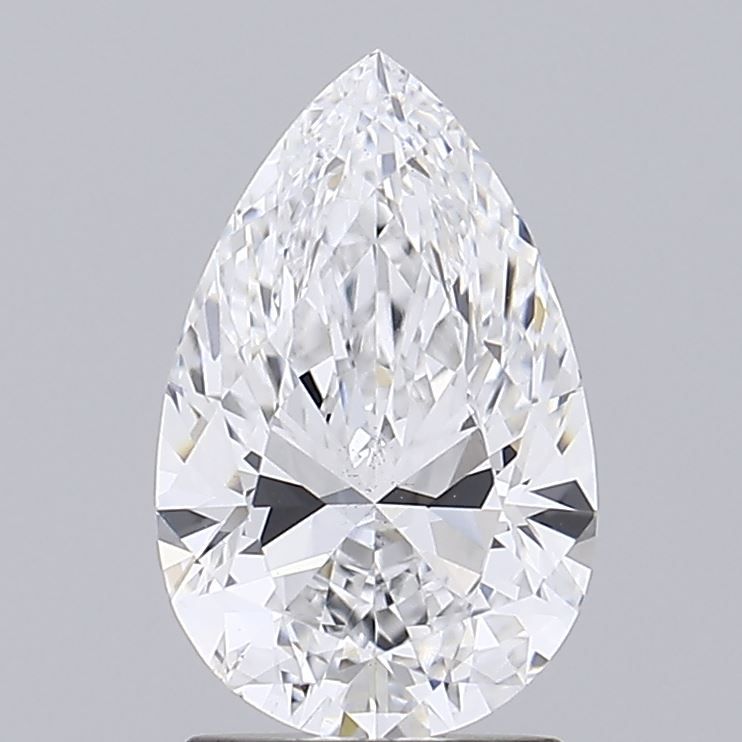 1.81 Carat Pear Lab Diamond with  Cut Diamond in 14KT  view 1
