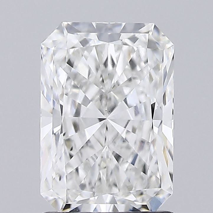 1.64 Carat Radiant Lab Diamond with  Cut Diamond in 14KT  view 1
