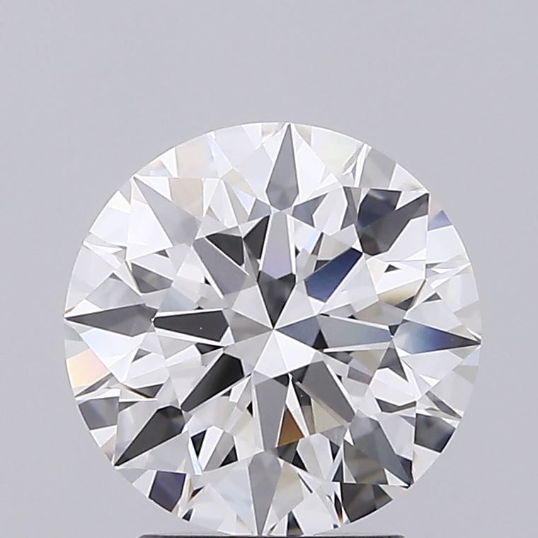 2.67 Carat Round Lab Diamond with  Cut Diamond in 14KT  view 1
