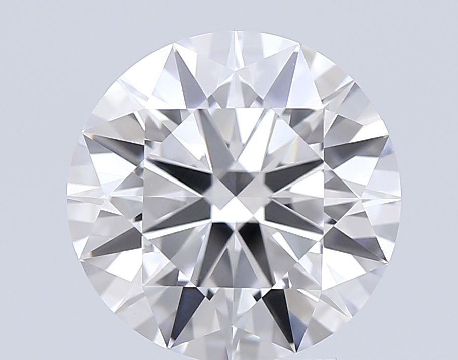 3.62 Carat Round Lab Diamond with  Cut Diamond in 14KT  view 1
