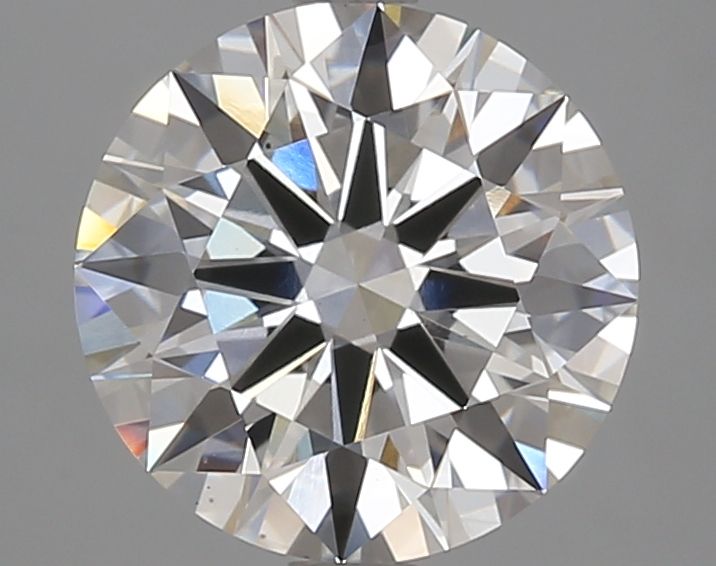 2.89 Carat Round Lab Diamond with  Cut Diamond in 14KT  view 1
