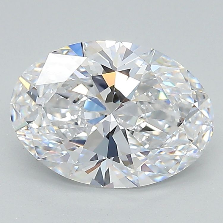 1.81 Carat Oval Lab Diamond with  Cut Diamond in 14KT  view 1

