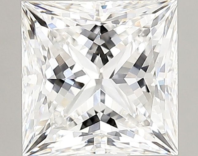1.98 Carat Princess Lab Diamond with  Cut Diamond in 14KT  view 1
