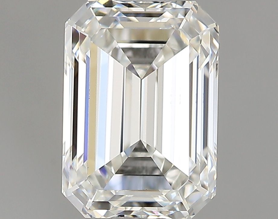 0.9 Carat Emerald Natural Diamond with  Cut Diamond in 14KT  view 1
