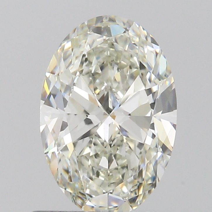 1.01 Carat Oval Natural Diamond with  Cut Diamond in 14KT  view 1

