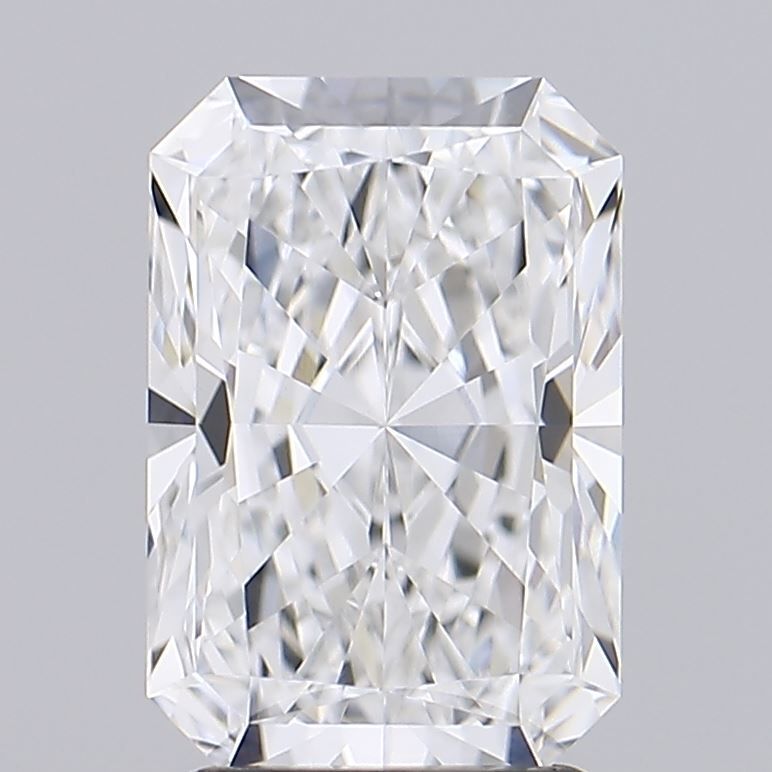 2.76 Carat Radiant Lab Diamond with  Cut Diamond in 14KT  view 1
