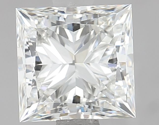1.91 Carat Princess Lab Diamond with  Cut Diamond in 14KT  view 1

