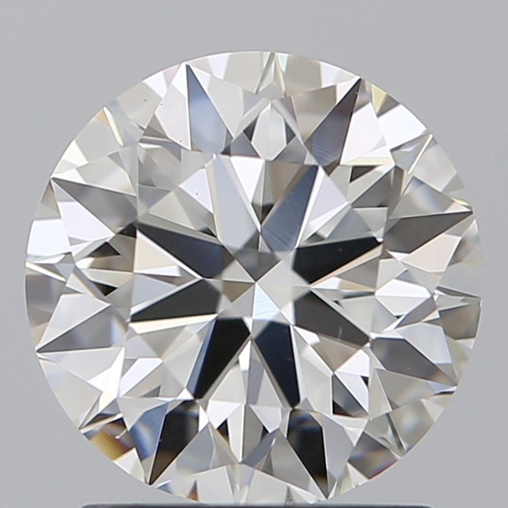 1.7 Carat Round Natural Diamond with  Cut Diamond in 14KT  view 1
