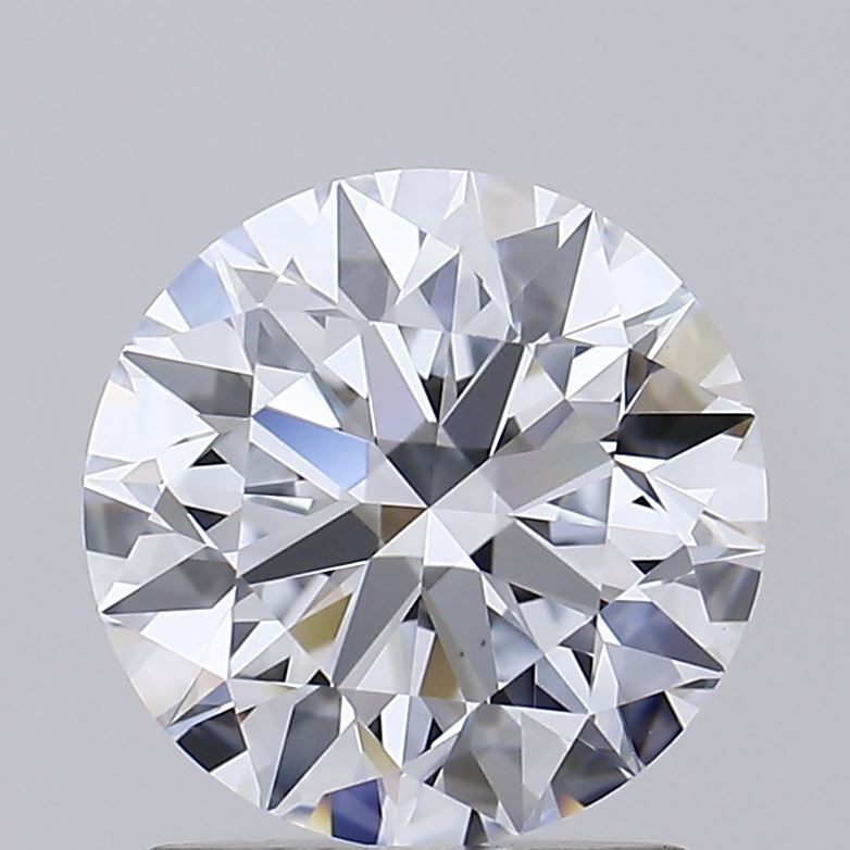 1.5 Carat Round Lab Diamond with  Cut Diamond in 14KT  view 1
