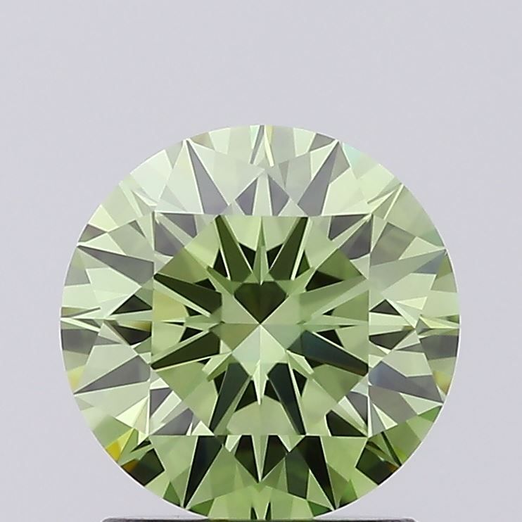 1.4 Carat Round Lab Diamond with  Cut Diamond in 14KT  view 1
