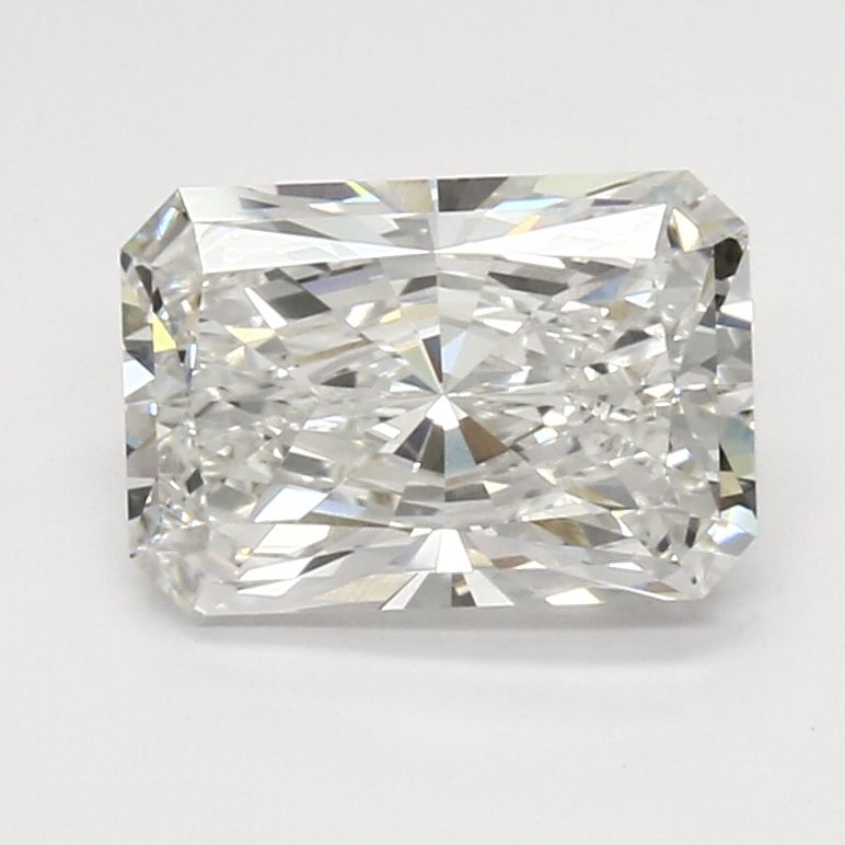 2.51 Carat Radiant Lab Diamond with  Cut Diamond in 14KT  view 1
