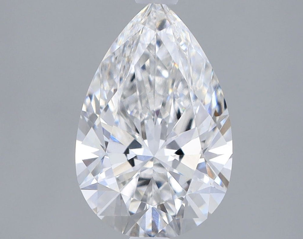 1.58 Carat Pear Lab Diamond with  Cut Diamond in 14KT  view 1
