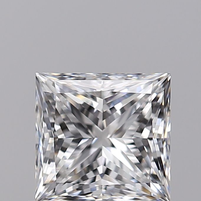 0.81 Carat Princess Natural Diamond with  Cut Diamond in 14KT  view 1
