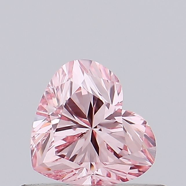 0.5 Carat Heart Lab Diamond with  Cut Diamond in 14KT  view 1
