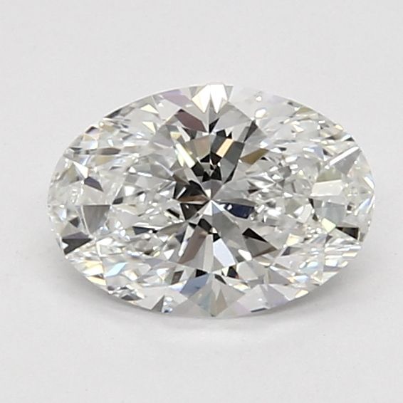1.01 Carat Oval Lab Diamond with  Cut Diamond in 14KT  view 1

