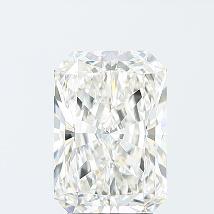 2.68 Carat Radiant Lab Diamond with  Cut Diamond in 14KT  view 1
