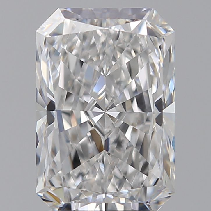 2.58 Carat Radiant Lab Diamond with  Cut Diamond in 14KT  view 1
