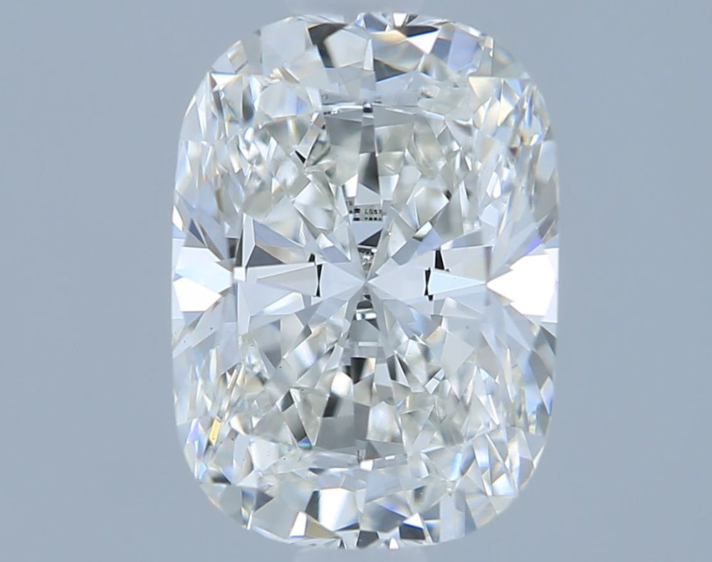 1.52 Carat Cushion Lab Diamond with  Cut Diamond in 14KT  view 1
