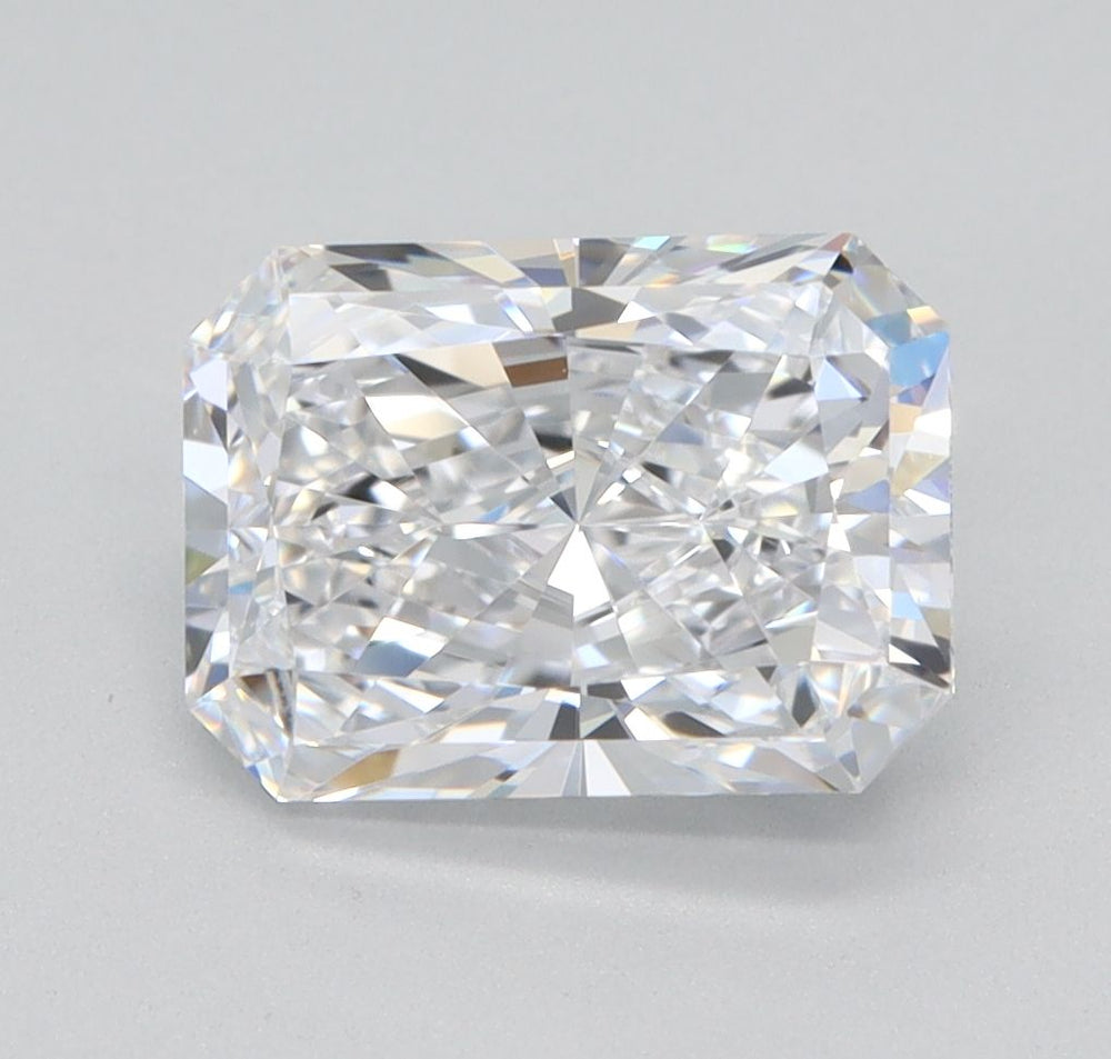 1.52 Carat Radiant Lab Diamond with  Cut Diamond in 14KT  view 1
