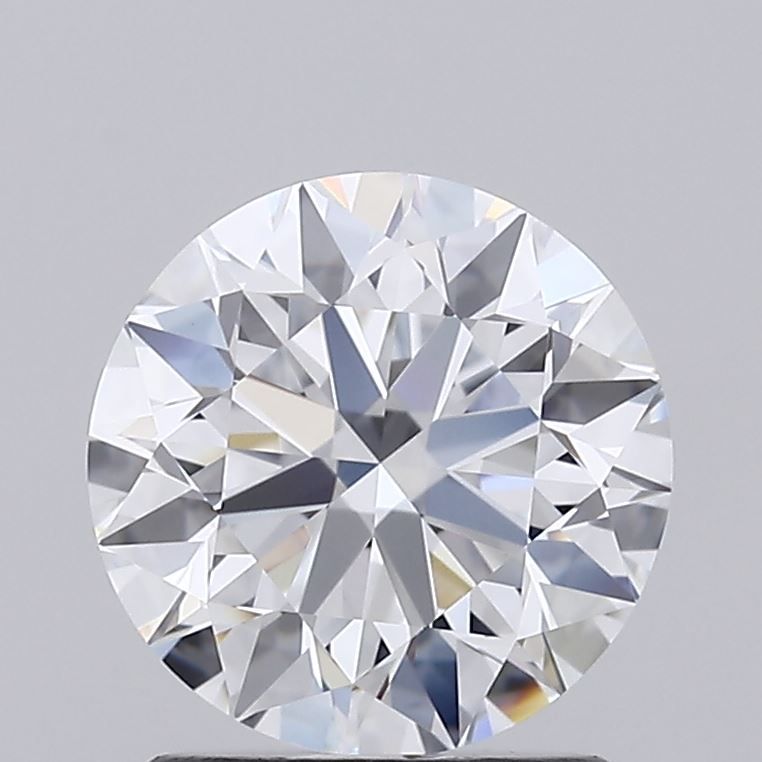 1.51 Carat Round Lab Diamond with  Cut Diamond in 14KT  view 1
